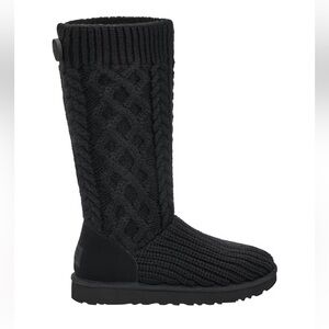 UGG Black cardi cable Knit Boots